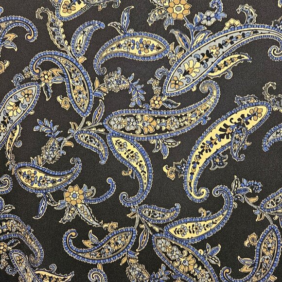 Charter Club Blouse Tunic Womens XXL Blue Paisley slinky flowy V-neck boho - Picture 3 of 13